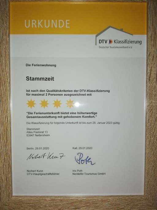 4 Sterne Ferienwohnung Stammzeit Nettersheim ภายนอก รูปภาพ